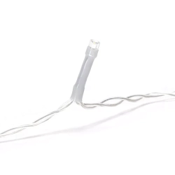 Lampki choinkowe sople przepływ na 3 baterie AA, Ciepłe 200LED 10M